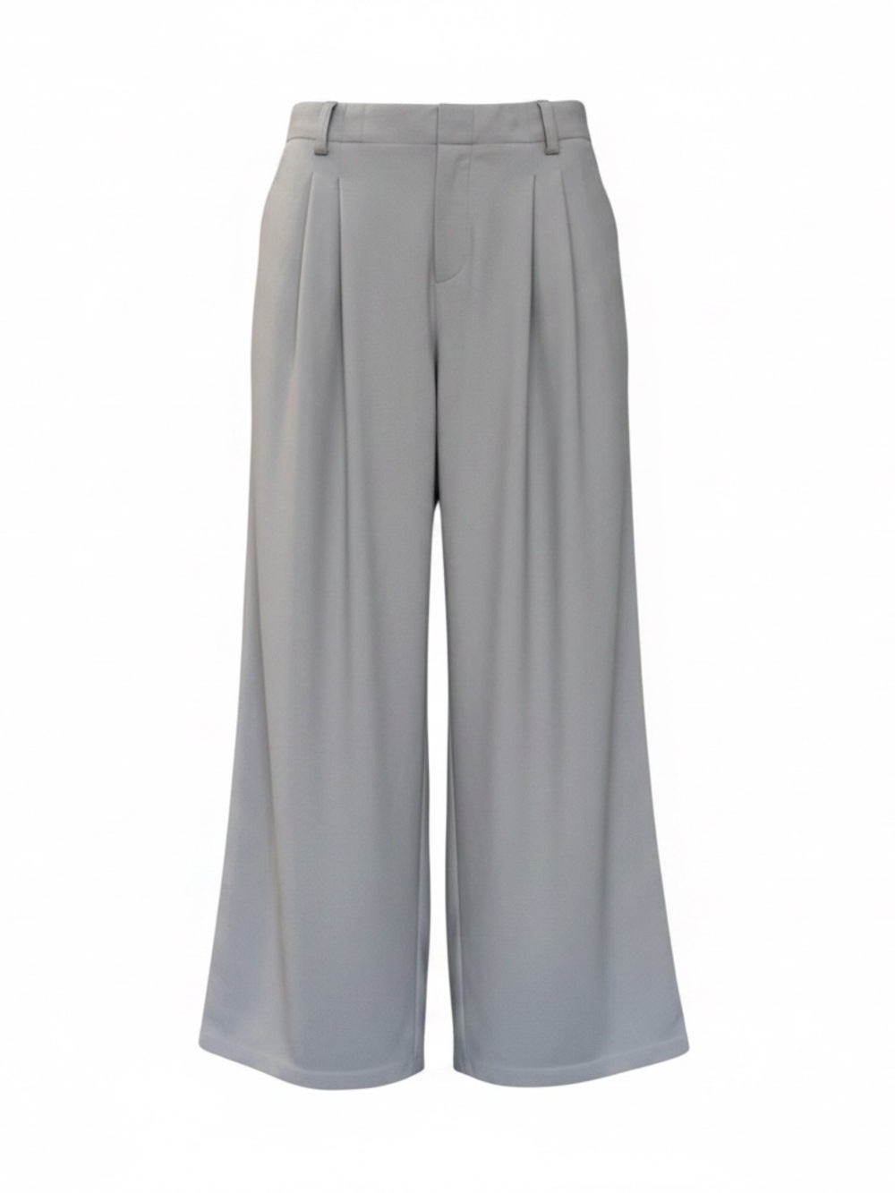 HALARA Waffle Pleated Pants in Grey - Size 1X